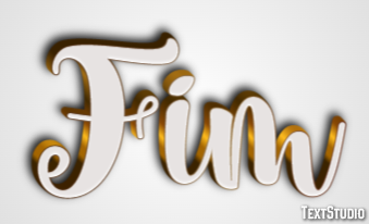 Fim Efeito de texto