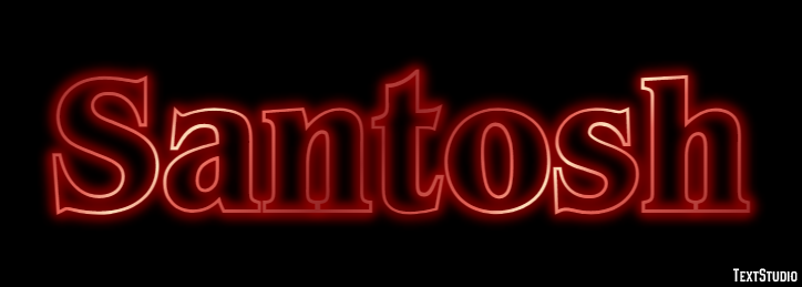 Santosh Texteffekt