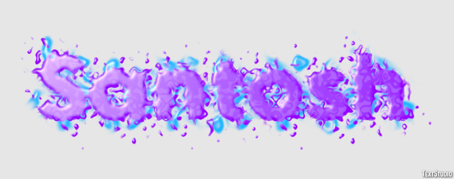 Santosh Texteffekt