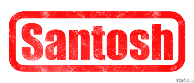 Santosh Effetto testo