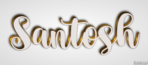Santosh Texteffekt