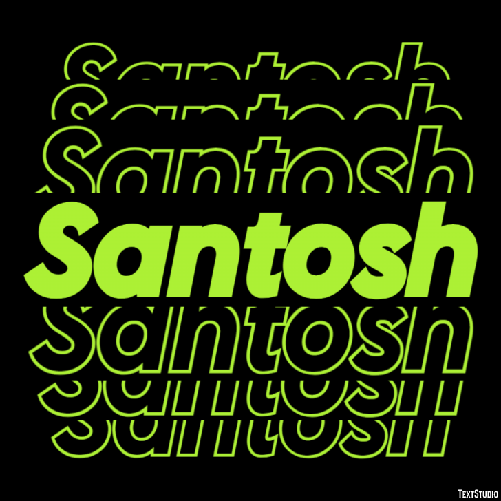 Santosh Effetto testo
