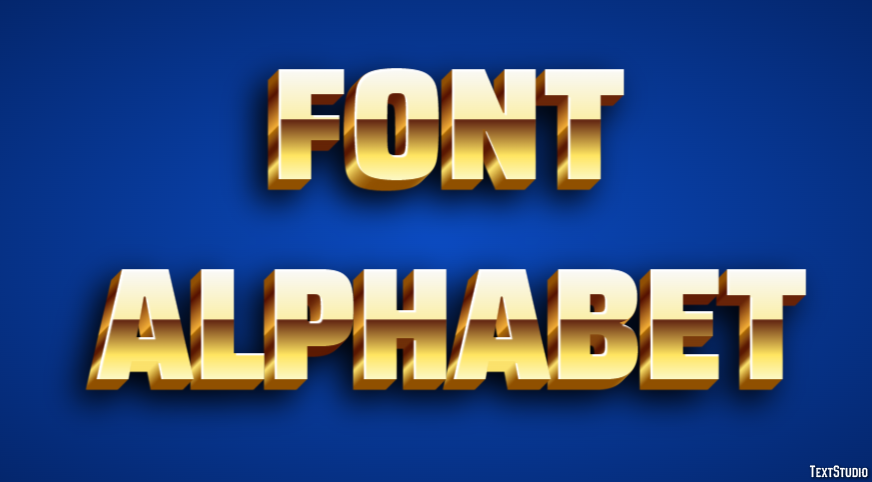 Font Alphabet テキスト効果