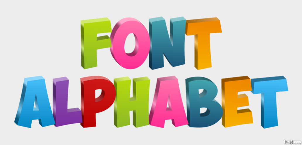 Font Alphabet テキスト効果