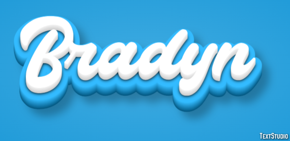 Bradyn Text Effect