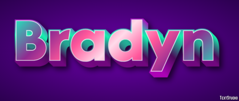 Bradyn Text Effect