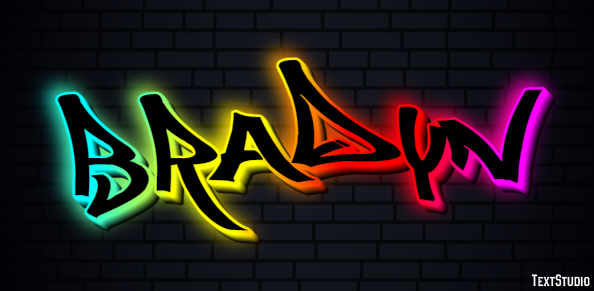 Bradyn Text Effect