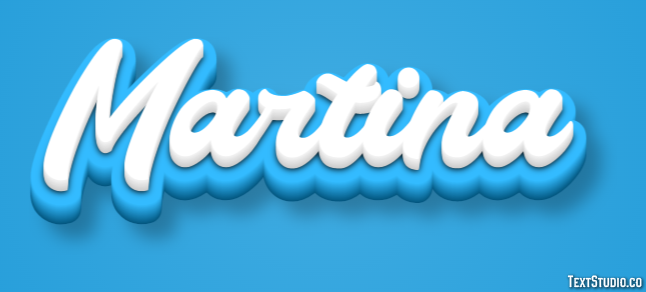 Martina Efecto de Texto