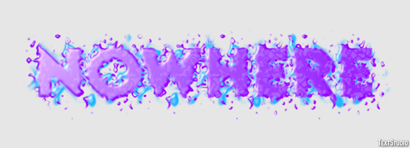 Nowhere Tekst Effect