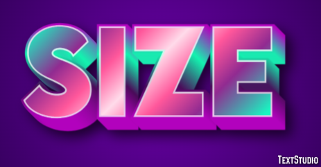 Size Text Effect