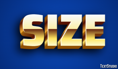 Size Text Effect
