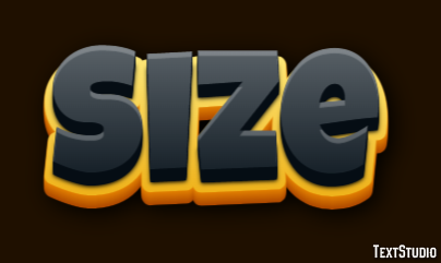Size Text Effect
