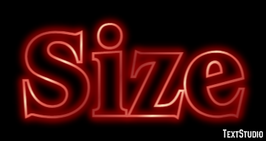 Size Text Effect