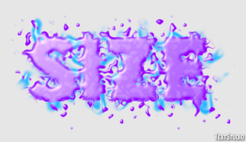Size Text effect