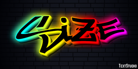 Size Text effect