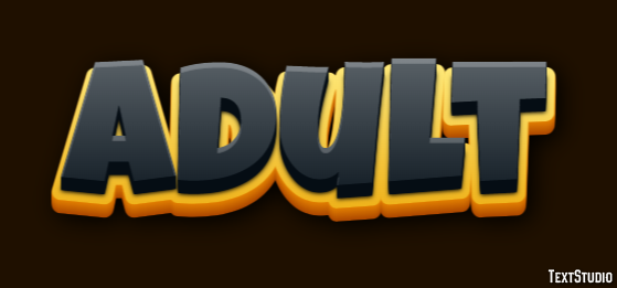 Adult Text Effect