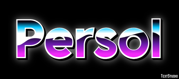 Persol Text effect