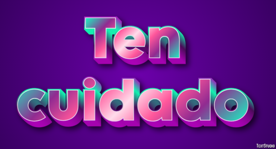 Ten cuidado Efekt tekstowy