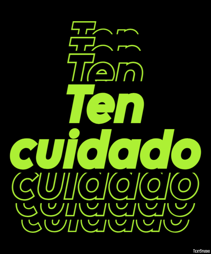 Ten cuidado Texteffekt
