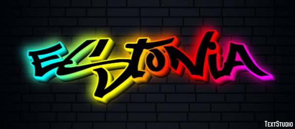 Estonia Text effect