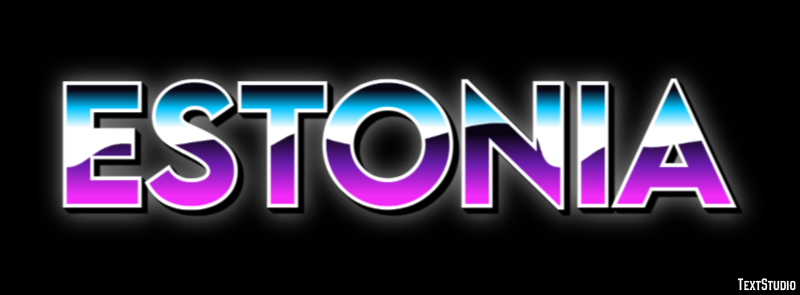 Estonia Text Effect