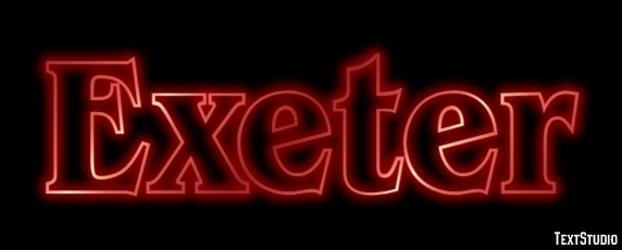 Exeter Efecto de Texto
