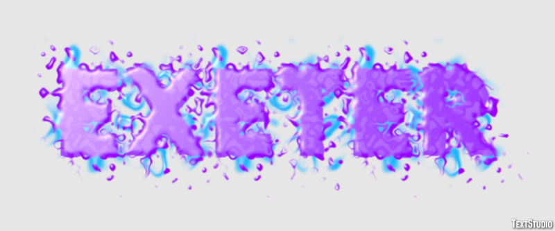 Exeter Efecto de Texto