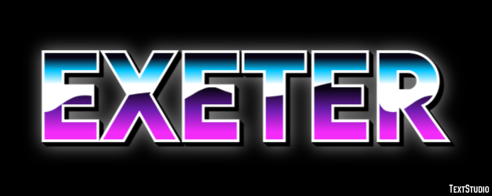 Exeter Efecto de Texto