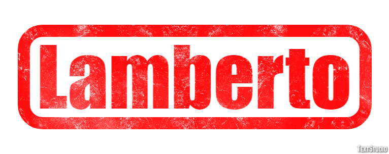 Lamberto Effetto testo