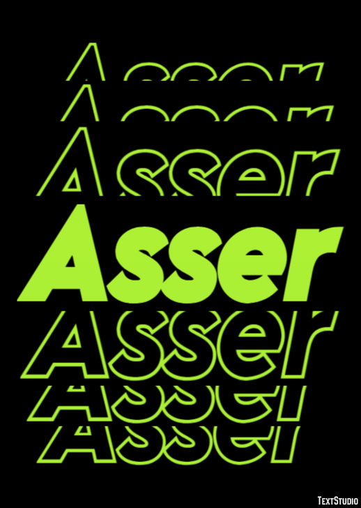 Asser Efekt tekstowy