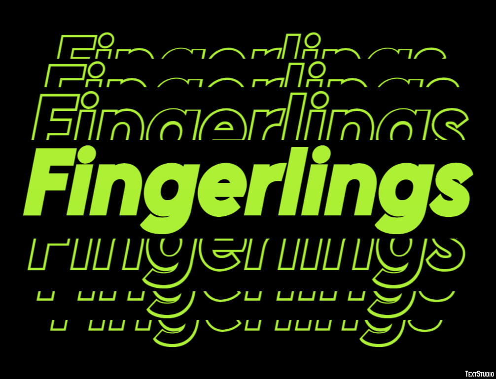 Fingerlings Efecto de Texto