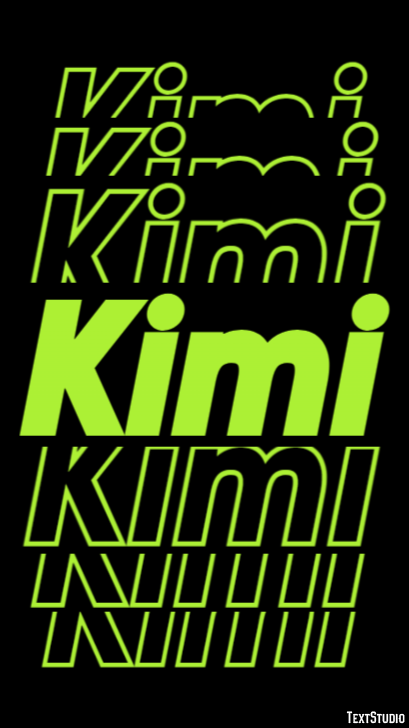 Kimi Efeito do texto