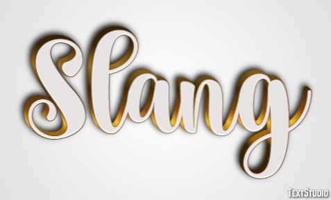 Slang Effetto testo