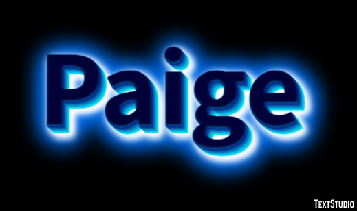 Paige Texteffekt