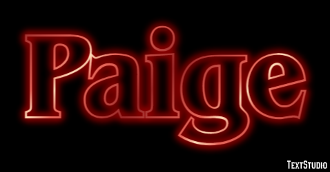 Paige Efekt tekstowy