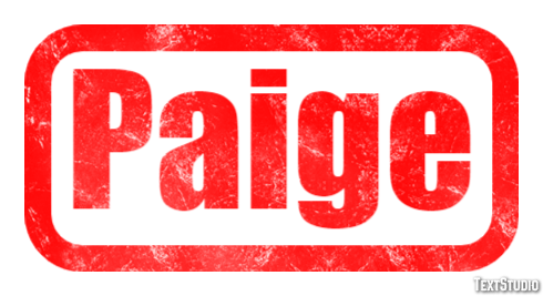 Paige Efekt tekstowy