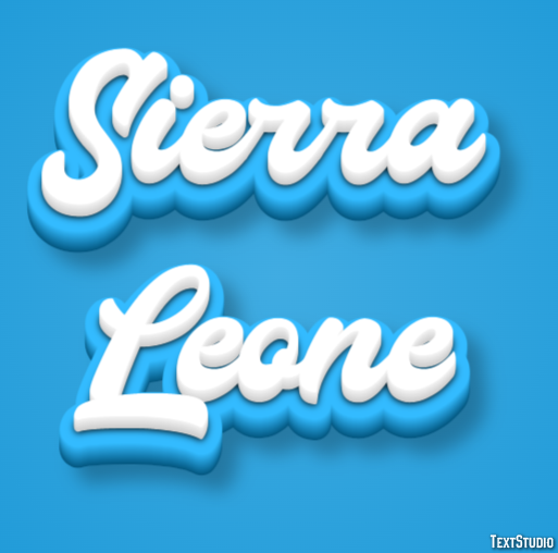 Sierra Leone Text Effect