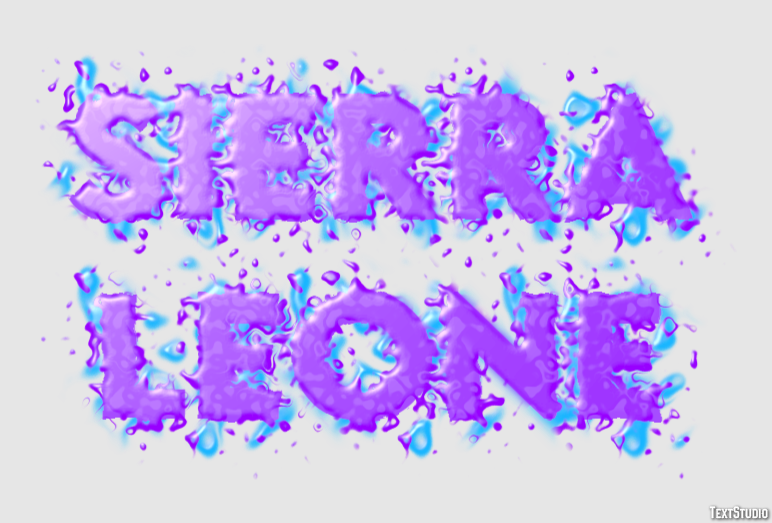 Sierra Leone Text Effect