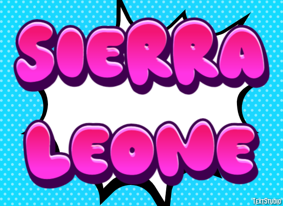 Sierra Leone Text Effect