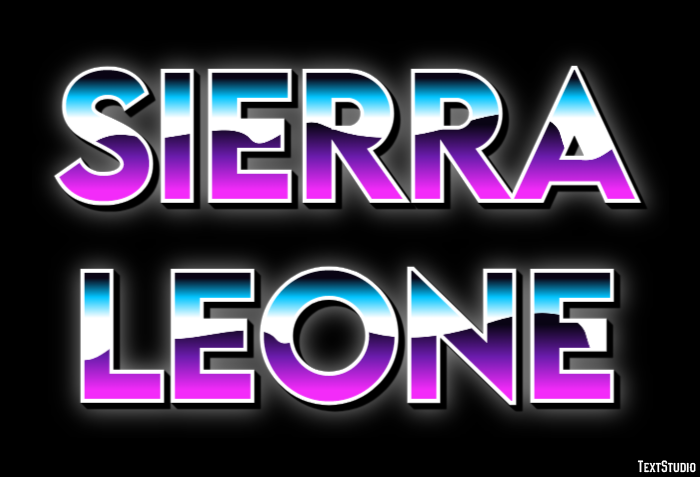 Sierra Leone Text Effect