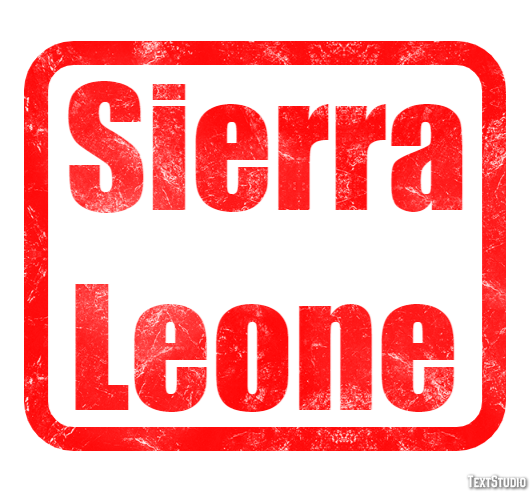 Sierra Leone Text Effect