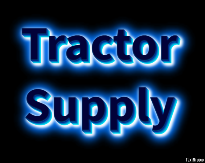 Tractor Supply Effet de texte