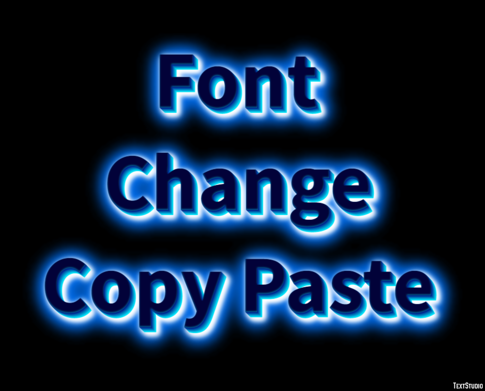 Font Change Copy Paste Effetto testo