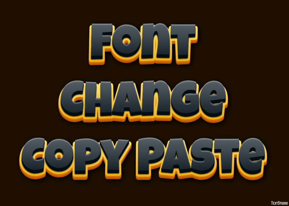 Font Change Copy Paste Efecto de Texto
