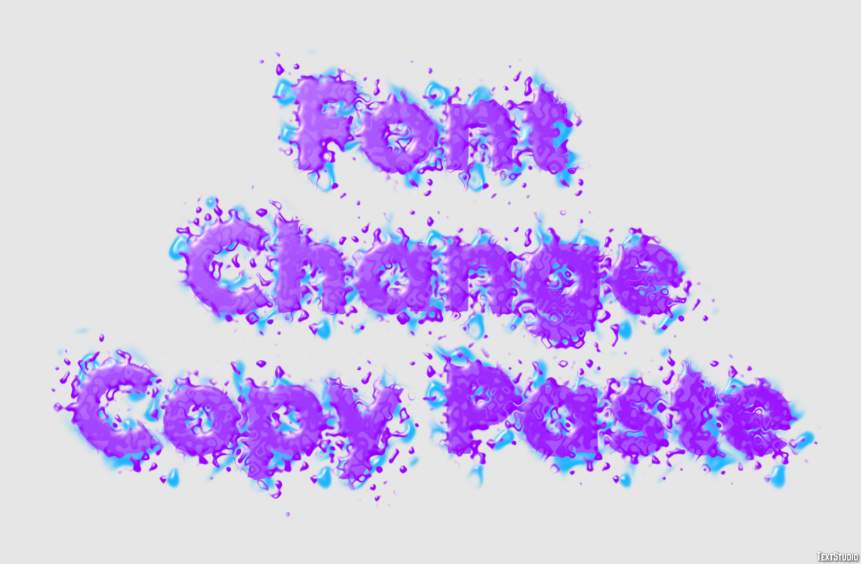 Font Change Copy Paste Effetto testo