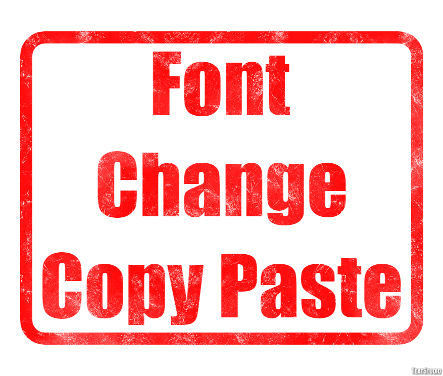 Font Change Copy Paste Effetto testo