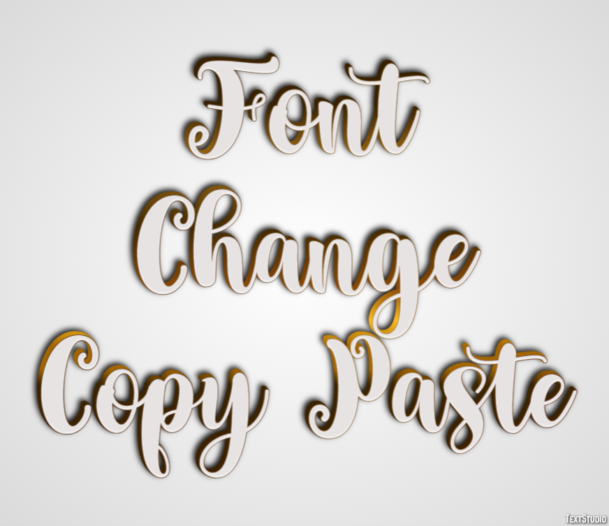 Font Change Copy Paste Efecto de Texto