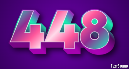 448 Text Effect