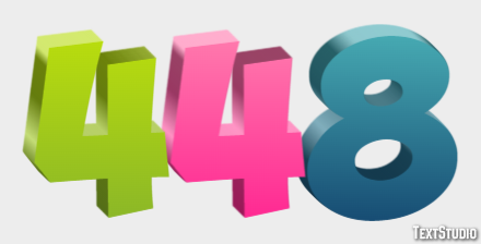 448 Text effect