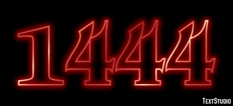 1444 Text effect